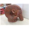 Image 3 : Large 16" Terra Cotta Clay Ram's Head