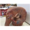 Image 5 : Large 16" Terra Cotta Clay Ram's Head