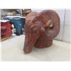 Image 6 : Large 16" Terra Cotta Clay Ram's Head
