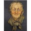 Image 4 : Vintage Devonware Chalkware Heads Wall Hanging – Grandma and Grandpa Figures, Nice Condition