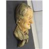 Image 5 : Vintage Devonware Chalkware Heads Wall Hanging – Grandma and Grandpa Figures, Nice Condition