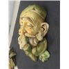 Image 8 : Vintage Devonware Chalkware Heads Wall Hanging – Grandma and Grandpa Figures, Nice Condition