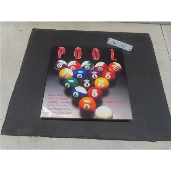 "Pool" Hardcover Book by Mike Shamos – Legendary Hustlers, Trick Shots, History and Rules