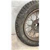 Image 6 : Vintage 1930s Truck Wire Spoke Wheel w/ Tire, 22" Rim, 33" Diameter