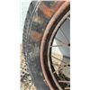 Image 8 : Vintage 1930s Truck Wire Spoke Wheel w/ Tire, 22" Rim, 33" Diameter