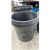 Image 4 : 8 Black Plastic Nursery Pots, Approx. 5–7 Gallon