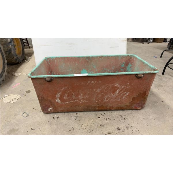 Vintage Coca-Cola Metal Cooler Tub w/ 2 Bottle Openers