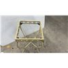Image 5 : Vintage Metal Birdcage on Stand w/ Dome Top and Glass Terrarium, 49" x 16"