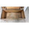 Image 7 : Vintage Wooden Storage Chest/Trunk w/ Hinged Lid, 13x36x16-1/2"