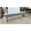 Image 1 : Gray Painted Wooden Bench, Approx. 6 ft Long