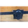 Image 5 : Antique Wooden Steamer Trunk w/ Black Metal Hardware and Latches, 21-1/2x30-1/2x20"