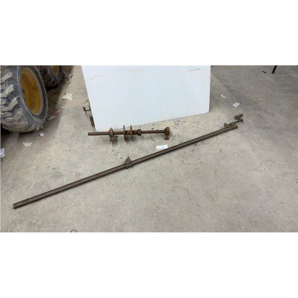 72" Clamp and Metal Shaft Assembly w/ Mounting Brackets (Wood Mandrel Saw)