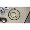 Image 8 : Assorted Grinding Wheels, Wire Brush Cups, Scraper, Door Hardware, Caulking Gun and More
