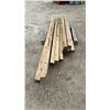 Image 1 : 10 Assorted Pressure-Treated 4x4 Lumber Posts on Pallet, 94" to 145" Long