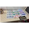 Image 1 : 7 Manitoba Semi License Plates and 6 Novelty Dealership Plates