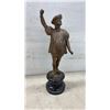 Image 10 : Vintage Advertising Lot – Tin Cans, Pepsi-Cola Sign, 1959 Ford Taxicabs Picture, Bronze Statue