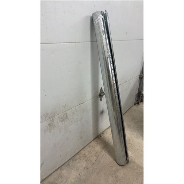 5 Lengths Galvanized 30-Gauge Ductwork, 5" Pipe Sections