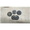 Image 3 : 10 Vintage 1960s Metal Railroad/Railway Tokens, Various Lines