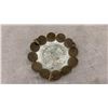 Image 2 : Mexican Aztec Calendar Coin Dish w/ Centavo Coins, 2 Timex Watch Heads, Gold-Tone Band