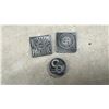 Image 2 : 10 Vintage 1960s Pewter Railroad/Railway Tokens – Pacific Electric, Western Pacific and More