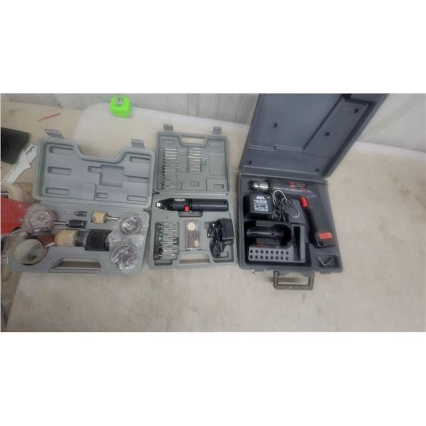 Rotary Tool Kit w/ Accessories – Sanding Drums, Grinding Bits, Polishing Wheels