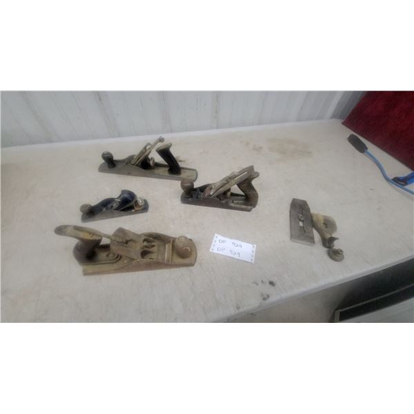 4 Vintage Hand Planes, Various Sizes, Woodworking Tools
