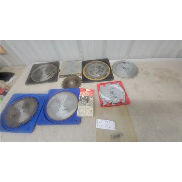 Assorted Circular Saw Blades – Carey 10", Craftsman Dado Set, Various Sizes