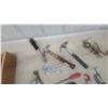 Image 3 : Assorted Hand Tools – Hammers, Pliers, Wrenches, C-Clamps, Screwdrivers, Wooden Organizer
