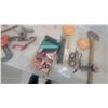 Image 4 : Assorted Tools – C-Clamps, Quick Clamp Set, Tape Measures, Axe, and More