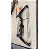 Image 2 : 4 Bows – 2 Compound Bows (Camo and Black), 1 Recurve Bow, 1 Youth Bow w/ Arrows