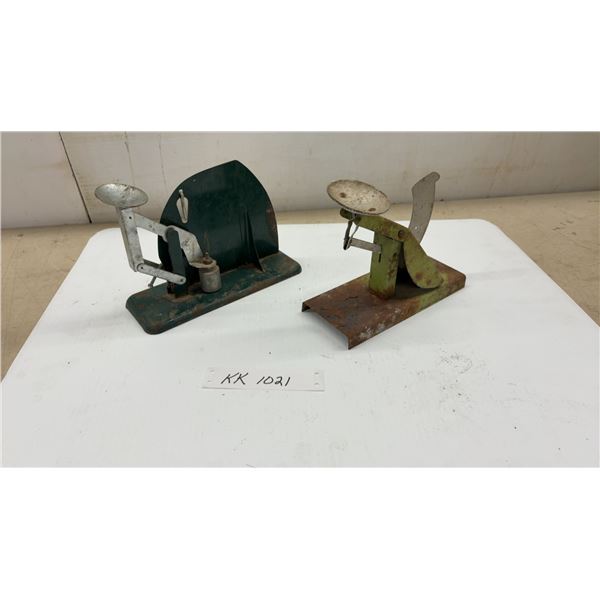 2 Vintage Egg Weight Scales