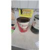 Image 5 : 5 Vintage Oil and Grease Pails – Veedol, B/A, Esso MP Grease, Co-op