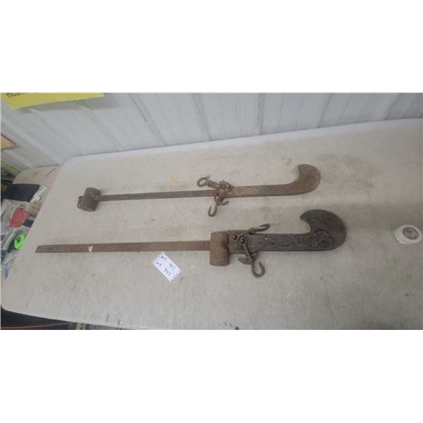 Pair of Antique Metal Beam Scales