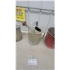 Image 4 : Galvanized Buckets, Watering Can, and Red Fireman Bucket Lot