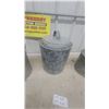 Image 3 : 4 Galvanized Metal Pails/Buckets Including Minnow Bucket, Various Sizes