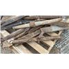 Image 5 : Pallet of Antique Wooden Singletrees and Doubletrees w/ Metal Hardware