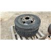 Image 1 : 2 Truck Tires on Steel Rims, 8-Lug Bolt Pattern, 8.25-20