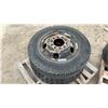Image 3 : 2 Truck Tires on Steel Rims, 8-Lug Bolt Pattern, 8.25-20