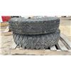 Image 4 : 2 Truck Tires on Steel Rims, 8-Lug Bolt Pattern, 8.25-20
