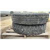 Image 5 : 2 Truck Tires on Steel Rims, 8-Lug Bolt Pattern, 8.25-20