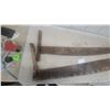 Image 2 : 2 Vintage Crosscut Saws w/ Wooden Handles