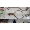 Image 3 : 4 Vintage Iron Ice Tongs, Assorted Sizes