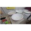 Image 2 : Vintage White Enamelware Collection – Pails, Basins, Pots, Bedpan w/ Red and Black Trim