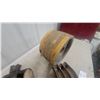 Image 5 : 3 Antique Wooden Block and Tackle Pulleys w/ Iron Hooks and Wood Belt Drive Pulley