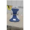 Image 1 : Millennium Marine Boat Seat, Blue/Gray Vinyl, w/ Pedestal Mount