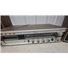 Image 4 : Vintage Cariole AM/FM/8-Track Stereo Receiver w/ Pair of Matching Speakers, Wood Cabinet