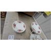 Image 3 : Myott Rose Garden Floral China Tea Set – 43-Piece Place Setting w/ Teapot, Sugar Bowl, Creamer