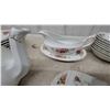 Image 5 : Myott Rose Garden Floral China Tea Set – 43-Piece Place Setting w/ Teapot, Sugar Bowl, Creamer
