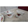 Image 3 : Wood and Sons England "Cottage Rose" China Set – Plates, Sugar Bowl w/ Lid, Creamer