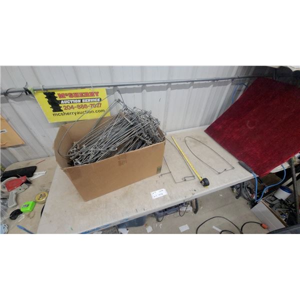 Box of Wire Hide Stretchers, Approx. 24" Length